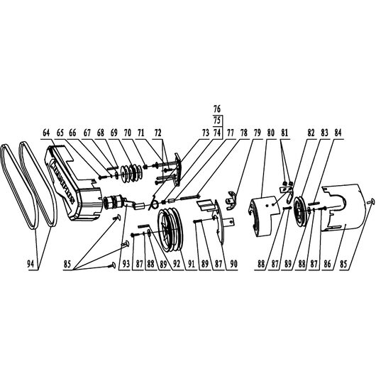 Кожух ремня и ремень Champion BC7723