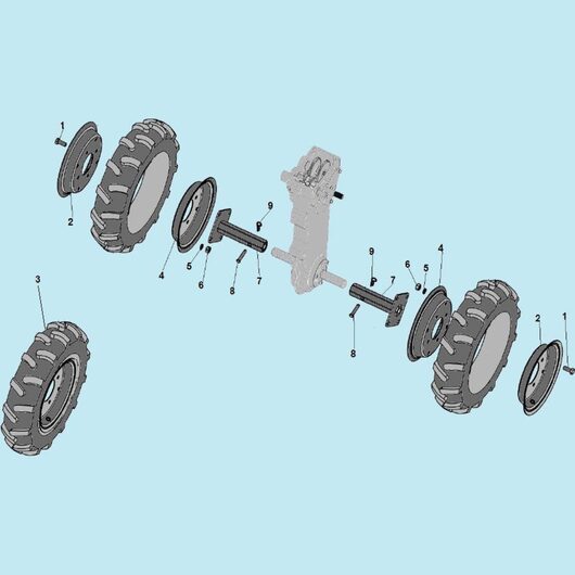 Полуось крепления колеса и колеса Champion BC8724