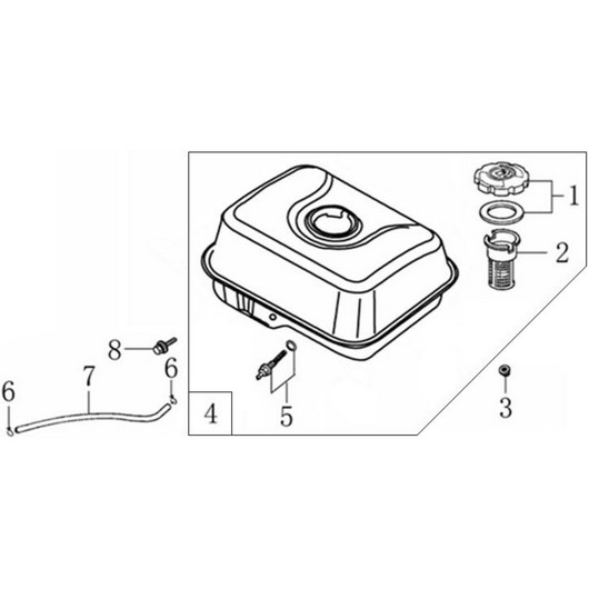 Топливный бак Champion BC8813