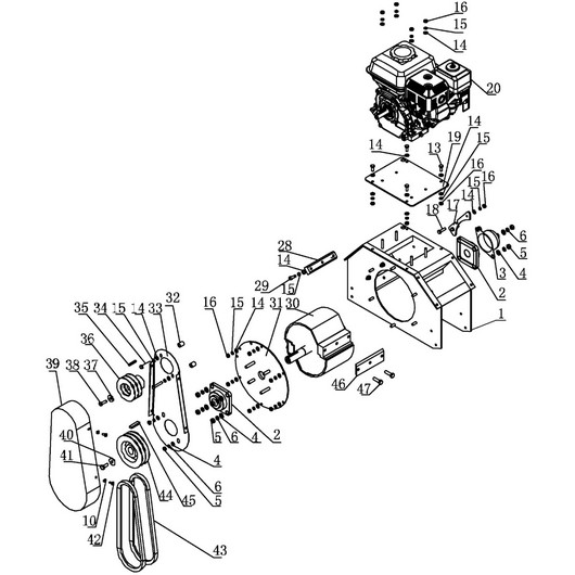 Ремень, нож и корпус Champion CH7648