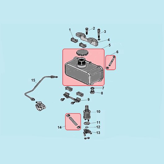 Топливный бак Champion DC1163E