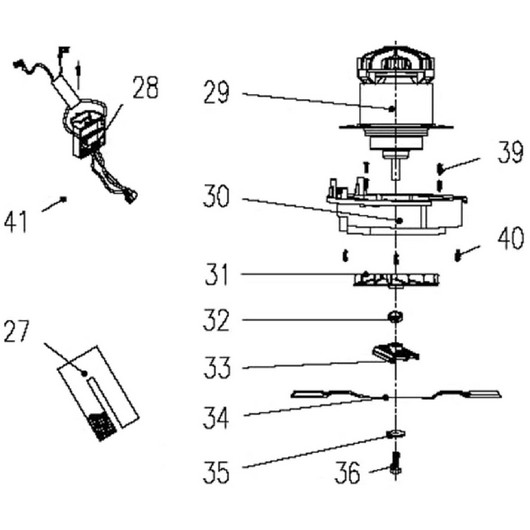 Электромотор и нож Champion EMB400
