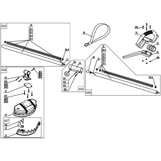 Кожух и штанга Champion ET1211A