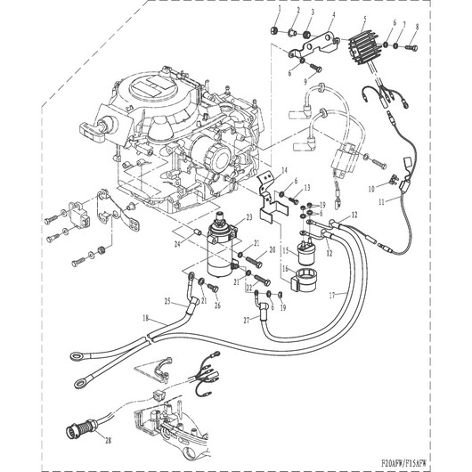 Электрика Toyama F20ABMS