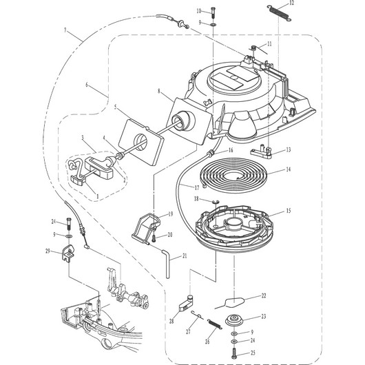 Стартер Toyama F20ABMS