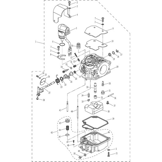 Карбюратор 2 Toyama F20ABMS