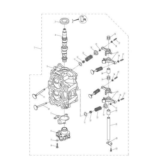 Цилиндр 3 Toyama F20ABMS
