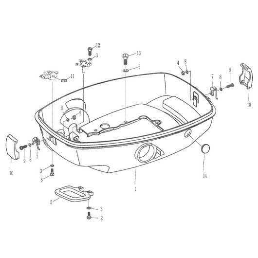 Крышка нижняя Toyama F5BMS