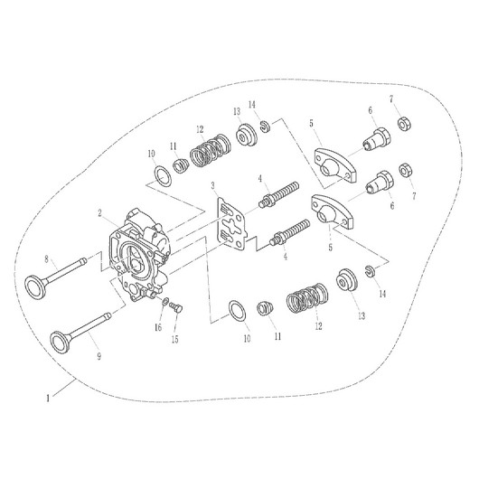 Головка цилиндра и клапана Toyama F5BMS