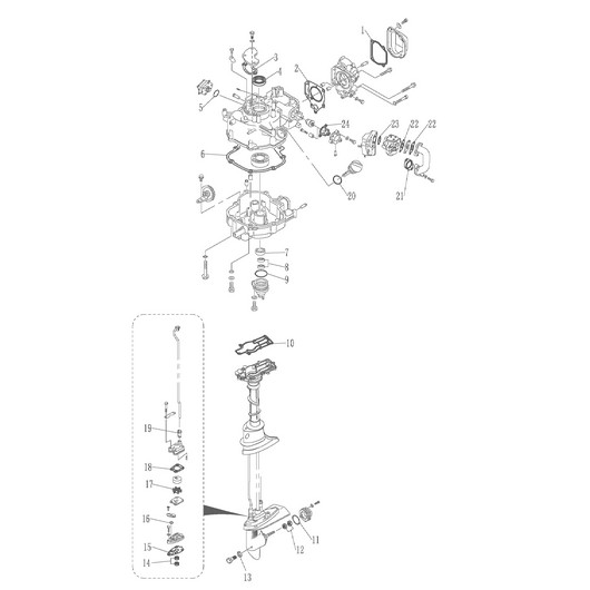 Прокладки и редуктор Toyama F5BMS
