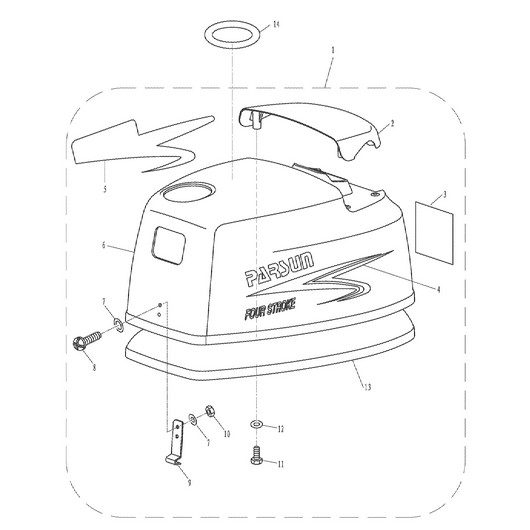 Крышка верхняя Toyama F6ABMS