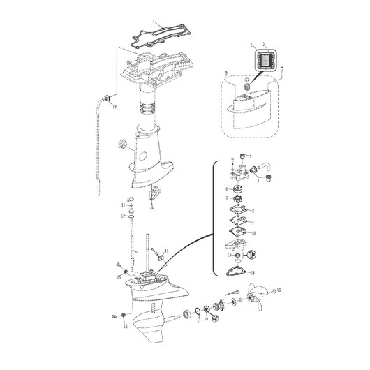 Прокладки и редуктор Toyama F6ABMS