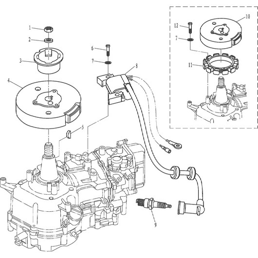 Магнето и маховик Toyama F6ABMS