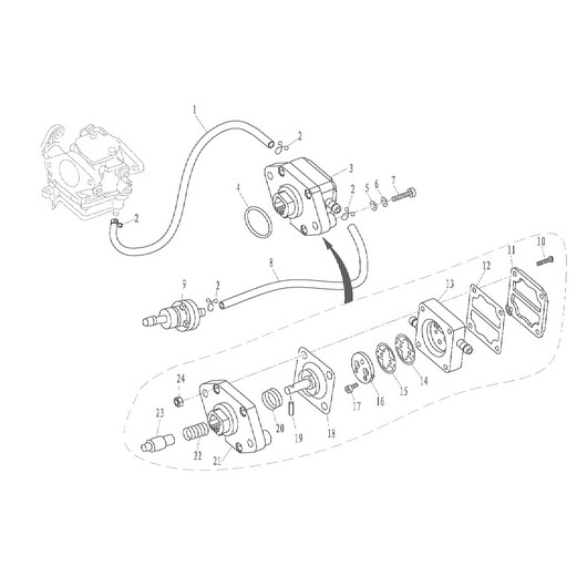 Насос топливный Toyama F9.8BMS