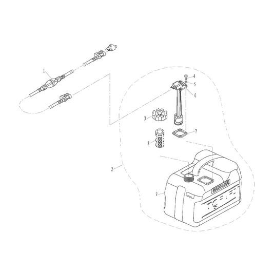 Топливный бак Toyama F9.8BMS