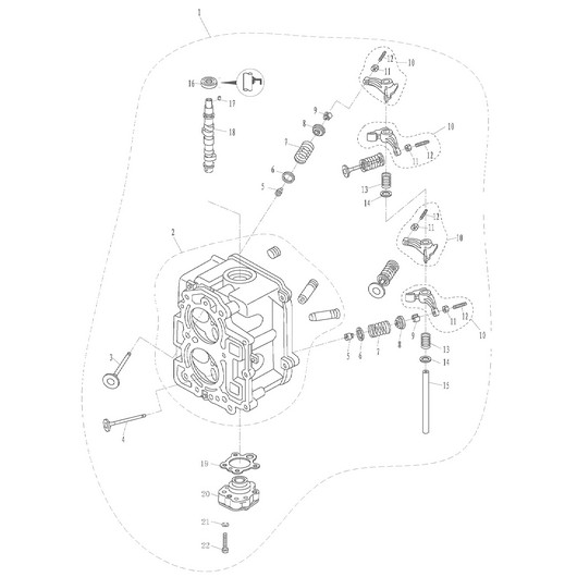 Насос масляный и распредвал Toyama F9.8BMS