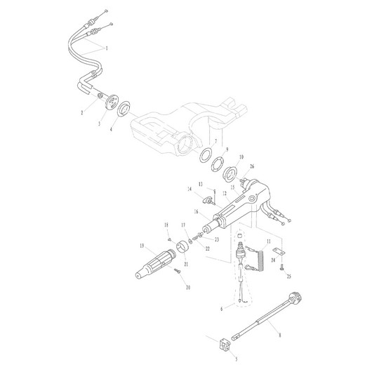 Рукоятка управления Toyama F9.8BMS