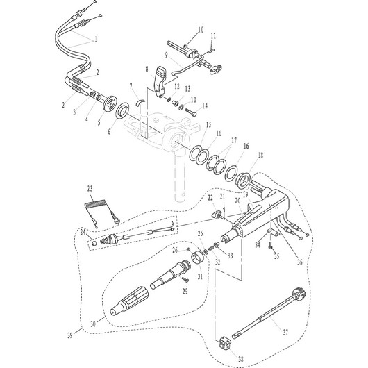 Рукоятка управления Toyama F9.9BMS
