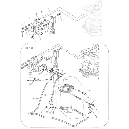 Электрика 2 Toyama F9.9FWS