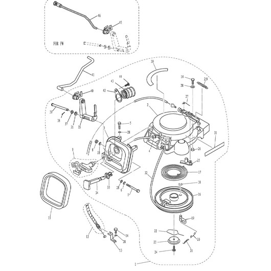 Стартер Toyama F9.9FWS