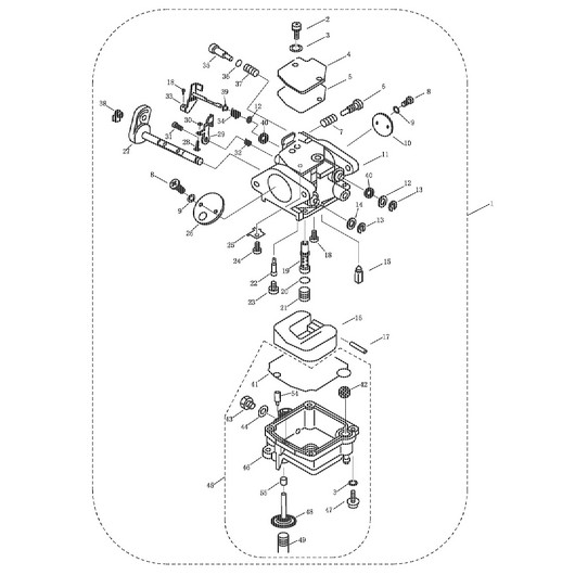 Карбюратор в сборе Toyama F9.9FWS