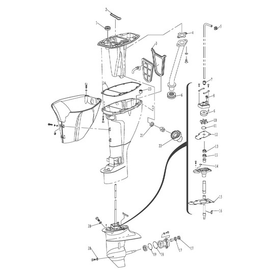 Ремкомплект 2 Toyama F9.9FWS