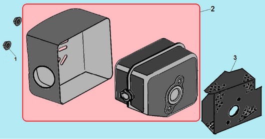 Глушитель Champion G170-1VK/1