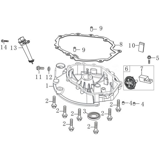 Крышка картера Champion G200VK/1-1