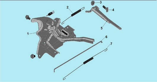 Рычаг регулировки оборотов Champion G390-1HKE