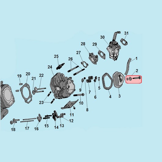 Головка цилиндра Champion G420HCE