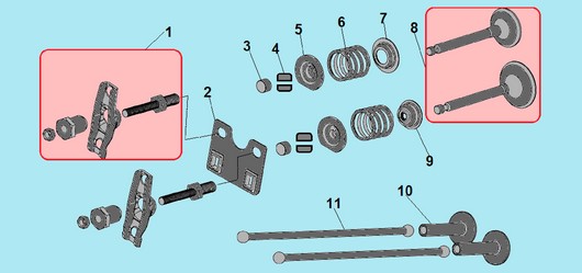 Детали клапанной системы Champion G420HK