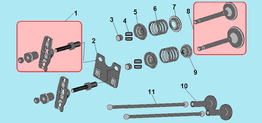 Детали клапанной системы Champion G420HKE