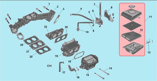 Детали карбюратора и воздушного фильтра Champion G680HKE