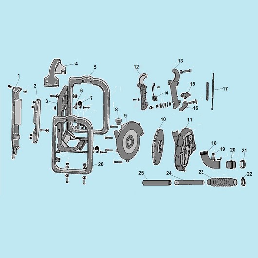 Рукоятка, рама и трубы Champion GBR357