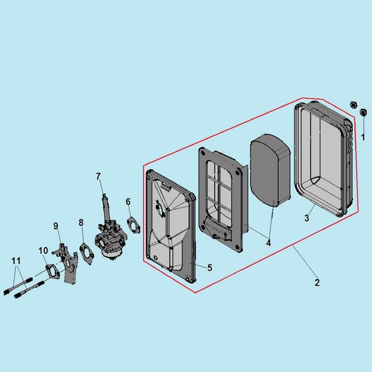 Карбюратор и воздушный фильтр Champion GG2000