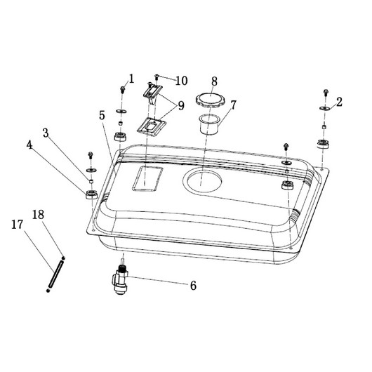 Топливный бак Champion GG2300