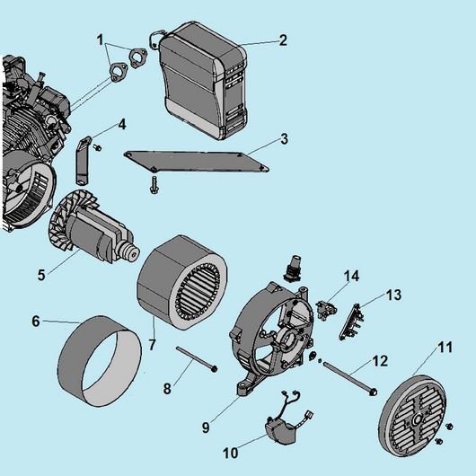 Ротор и статор Champion GG3301 до 2019г.