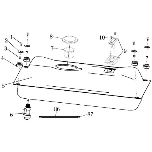 Топливный бак Champion GG7001EW