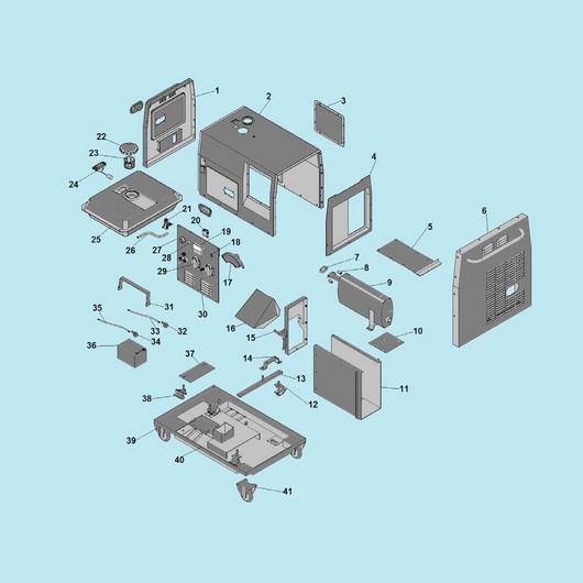 Корпус и топливный бак Champion GG7500ES