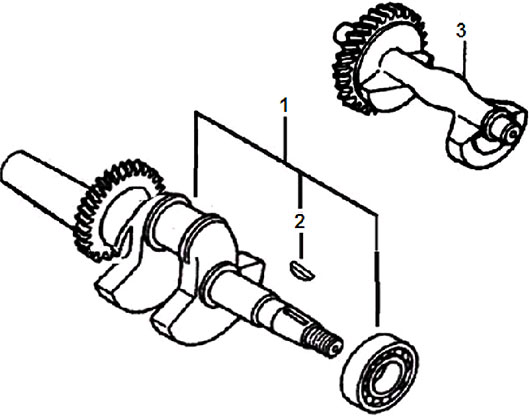 Коленвал бензогенератора Champion GG8000