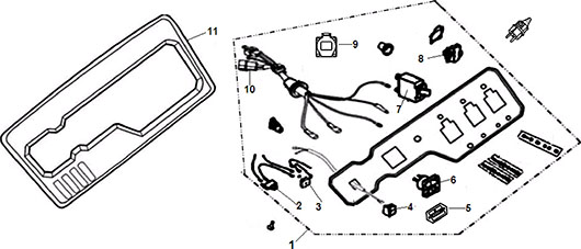 Контрольная панель бензогенератора Champion GG8000E