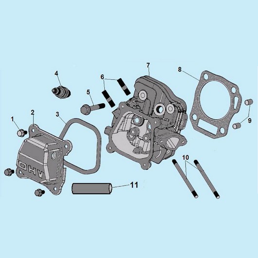 Головка цилиндра Champion GP80