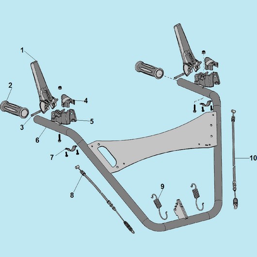 Верхняя рабочая рукоятка Champion GS50100 до 2020г