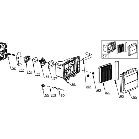 Карбюратор и воздушный фильтр Champion GS50100 после 2021г