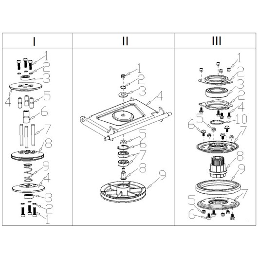 Вариатор и фрикцион Champion GS50100 после 2021г