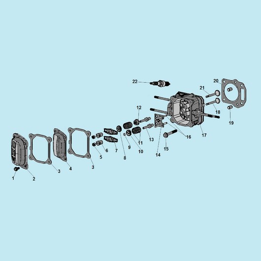Головка цилиндра Champion GS5080 до 2020г
