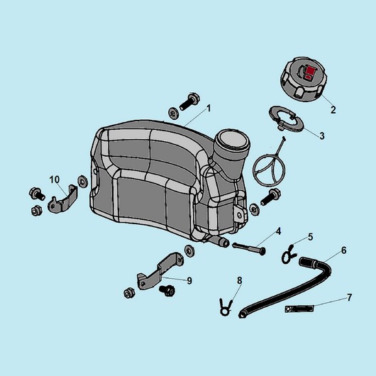 Топливный бак Champion GS5080 до 2020г