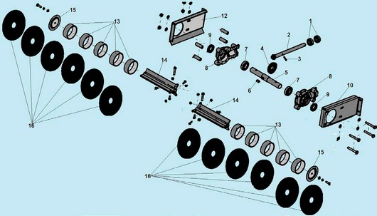 Редуктор и щетки Champion GS5562