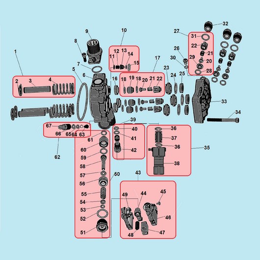 Поршень и клапана Champion HP5190