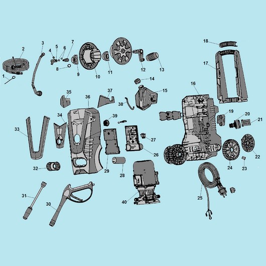 Корпус, насос и колеса Champion HP5210